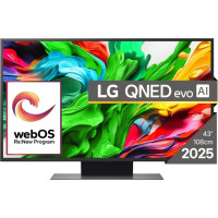 LG TV Set|LG|43"|4K/Smart|3840x2160|Wireless LAN|Bluetooth|webOS|Black|43QNED86A3C