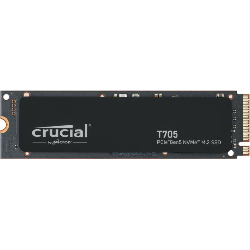 Crucial SSD|CRUCIAL|T705|4TB|M.2|PCIe Gen5|NVMe|Write speed 12600 MBytes/sec|Read speed 14100 MBytes/sec|TBW 2400 TB|CT4000T705SSD3