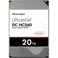 Western Digital Ultrastar HDD|WESTERN DIGITAL ULTRASTAR|Ultrastar DC HC560|WUH722020BLE6L4|20TB|SATA|512 MB|7200 rpm|3,5"|0F38785