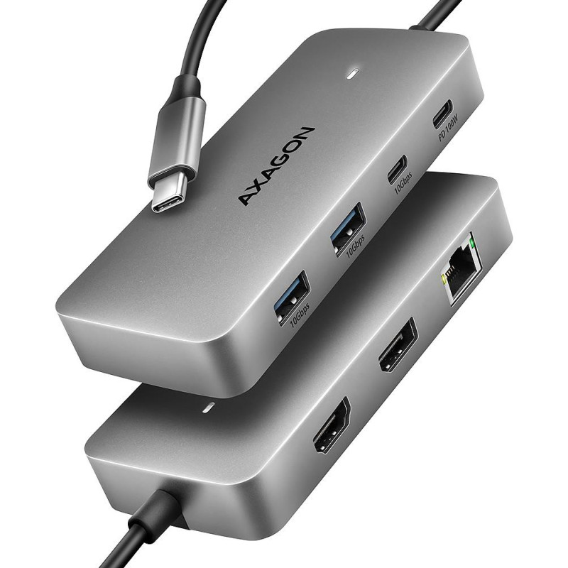 Axagon I/O HUB USB-C 3P HDMI DP/0.15M HMC-CUB83X2 AXAGON