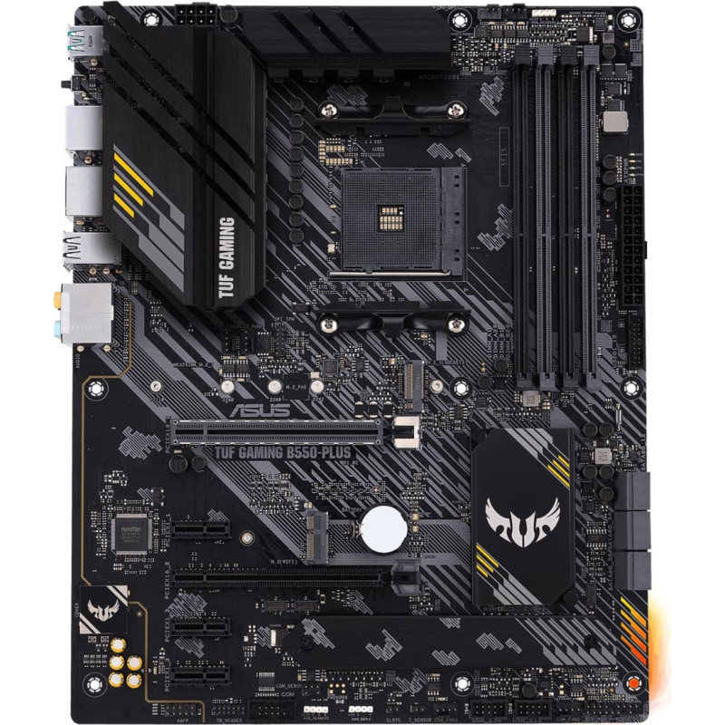 Asus Mainboard|ASUS|AMD B550|SAM4|ATX|3xPCI-Express 3.0 1x|1xPCI-Express 3.0 16x|2xM.2|1xPCI-Express 4.0 16x|Memory DDR4|Memory slots 4|1xHDMI|1xDisplayPort|1xUSB type C|5xUSB 3.2|1xOptical S/PDIF|1xRJ45|5xAudio port|TUFGAMINGB550-PLUS