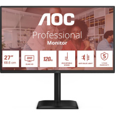 AOC LCD Monitor|AOC|27 "|2560 x 1440 pixels|Quad HD|Native aspect ratio 16:9|LED|Flat|Q27E4CV