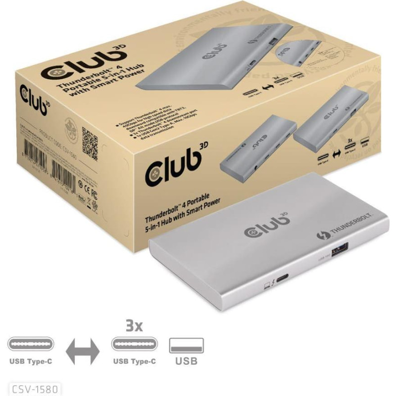 Club3D I/O HUB 5IN1 THUNDERBOLT/CSV-1580 CLUB3D