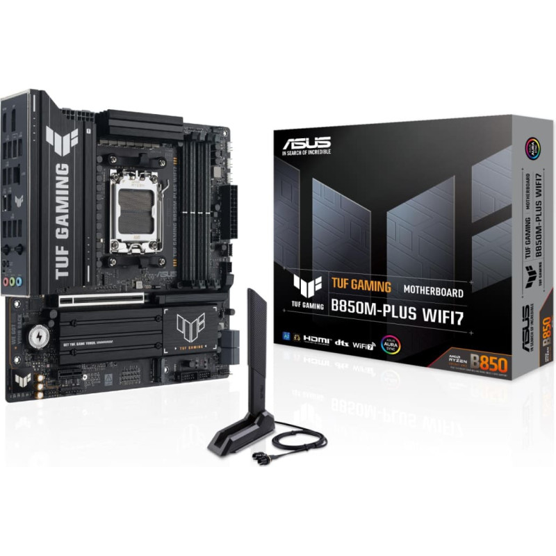 Asus Mainboard|ASUS|AMD B850|SAM5|Micro-ATX|Memory DDR5|Memory slots 4|GAMINGB850M-PLUSWIFI7