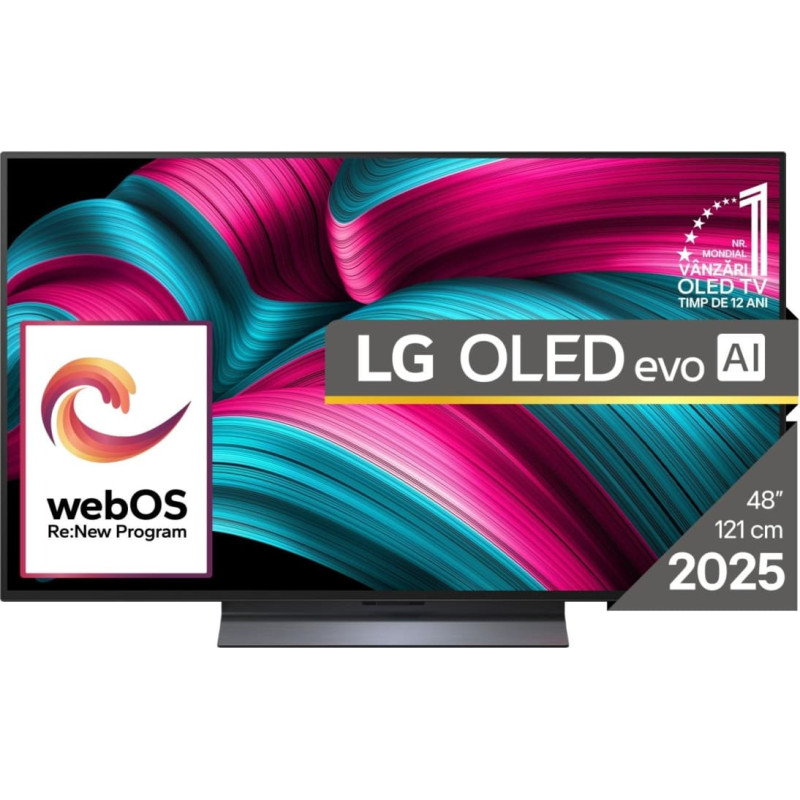 LG TV Set|LG|48"|OLED/4K/Smart|3840x2160|Wireless LAN|Bluetooth|webOS|Black|OLED48C51LA