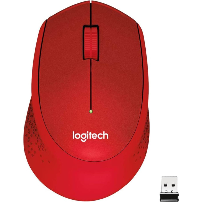 Logitech MOUSE USB OPTICAL WRL M330/SILENT RED 910-004911 LOGITECH
