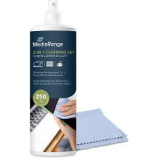 Mediarange CLEANING LIQUID SCREEN 250ML/WITH CLOTH MR721 MEDIARANGE