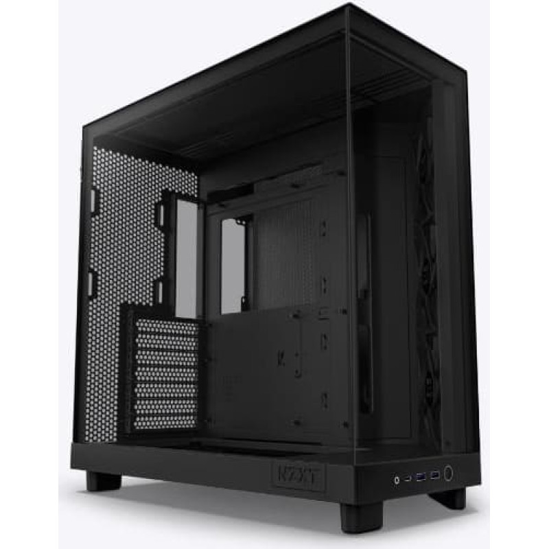 Nzxt Case|NZXT|H6 Flow|MidiTower|Not included|ATX|MicroATX|MiniITX|Colour Black|CC-H61FB-01