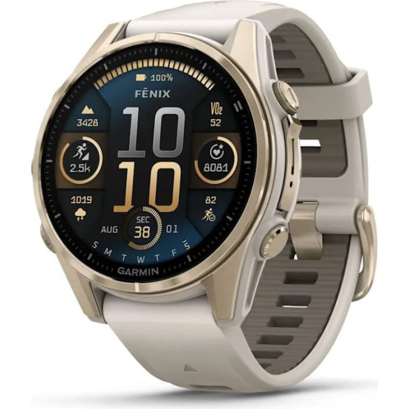 Garmin SMARTWATCH FENIX 8 SAPPHIRE/SOFT GOLD 010-02903-11 GARMIN