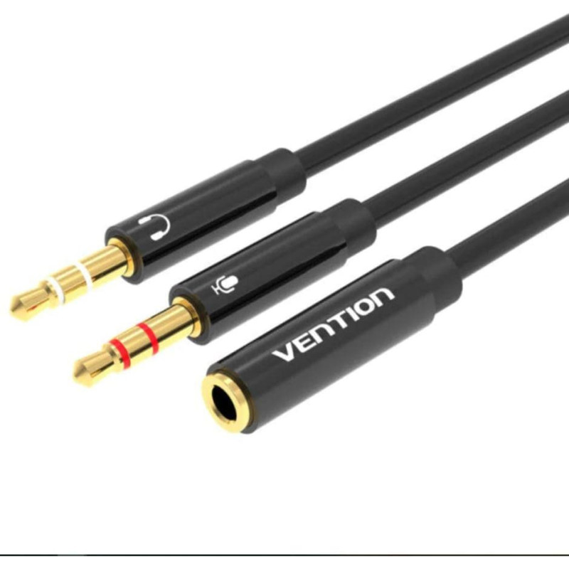 Vention CABLE AUDIO 2X3.5MM TO 3.5MM/0.3M BBTBY VENTION