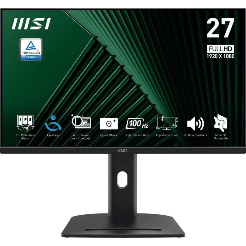 MSI LCD Monitor|MSI|PRO MP275PG|27"|Business|Panel IPS|16:9|100 Hz|1 ms|PROMP275PG