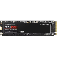 Samsung SSD|SAMSUNG|990 PRO|4TB|M.2|PCIe Gen4|NVMe|TLC|Write speed 6900 MBytes/sec|Read speed 7450 MBytes/sec|2.3mm|TBW 2400 TB|MTBF 1500000 hours|MZ-V9P4T0BW