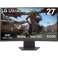 LG LCD Monitor|LG|27GS60QC-B|27"|Gaming/Curved|Panel VA|2560x1440|16:9|180 Hz|Matte|1 ms|Tilt|Colour Black|27GS60QC-B