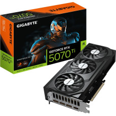 Gigabyte Graphics Card|GIGABYTE|NVIDIA|GeForce RTX 5070 Ti|2497 MHz|16 GB|GDDR7|256 bit|PCI Express 5.0|Active|N507TWF3OCV2-16GD