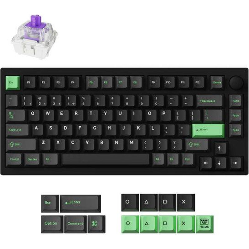 Keychron KEYBOARD WRL P1 HE RGB/BLACK P1H-M1Z KEYCHRON