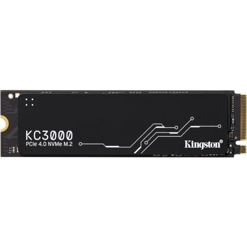 Kingston SSD|KINGSTON|KC3000|512GB|M.2|NVMe|3D TLC|Write speed 3900 MBytes/sec|Read speed 7000 MBytes/sec|TBW 400 TB|MTBF 1800000 hours|SKC3000S/512G