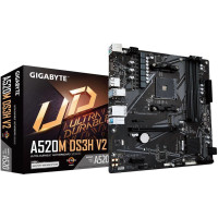 Gigabyte Mainboard|GIGABYTE|AMD A520|SAM4|Micro-ATX|Memory DDR4|Memory slots 4|1xPCI-Express 3.0 1x|1xPCI-Express 3.0 16x|1xM.2|1xHDMI|1xDisplayPort|2xUSB 2.0|4xUSB 3.2|1xPS/2|1xRJ45|3xAudio port|A520MDS3HV2