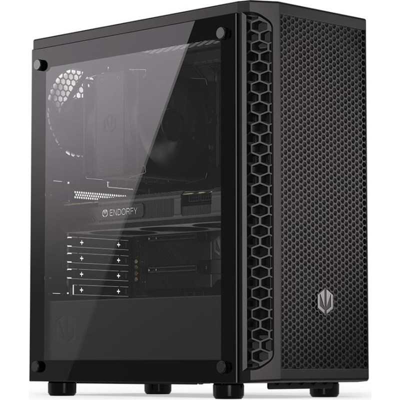 Endorfy Case|ENDORFY|Signum 300 Air|MidiTower|Case product features Transparent panel|Not included|ATX|MicroATX|MiniITX|Colour Black|EY2A005