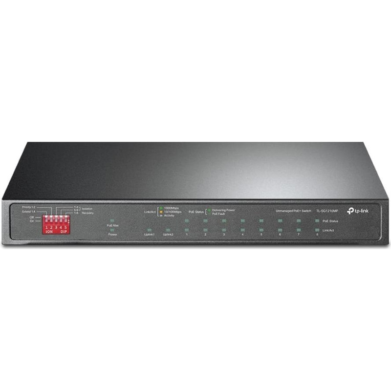 Tp-Link Switch|TP-LINK|1xSFP|PoE+ ports 8|TL-SG1210MP