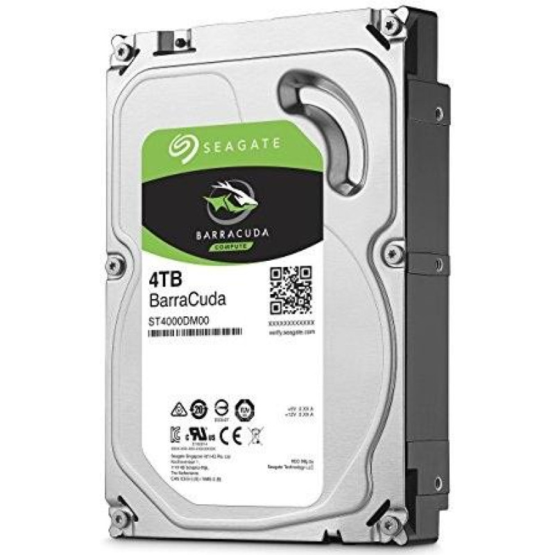 Seagate HDD|SEAGATE|Barracuda|4TB|SATA 3.0|256 MB|5400 rpm|Discs/Heads 2/4|3,5"|ST4000DM004