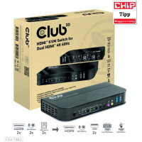 Club3D VIDEO SWITCH KVM HDMI 2PORT/CSV-1382 CLUB3D