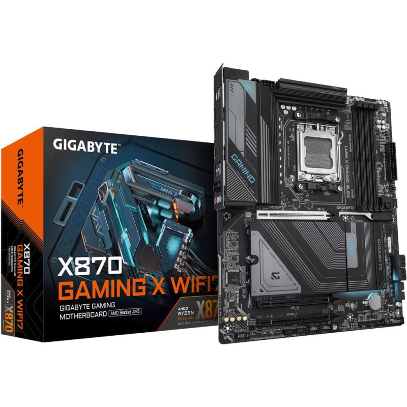 Gigabyte Mainboard|GIGABYTE|AMD X870|SAM5|ATX|Memory DDR5|Memory slots 4|2xPCI-Express 3.0 1x|1xPCI-Express 5.0 16x|3xM.2|1xHDMI|4xUSB 2.0|4xUSB 3.2|2xUSB-C|1xRJ45|3xAudio port|X870GAMINGXWIFI71.1