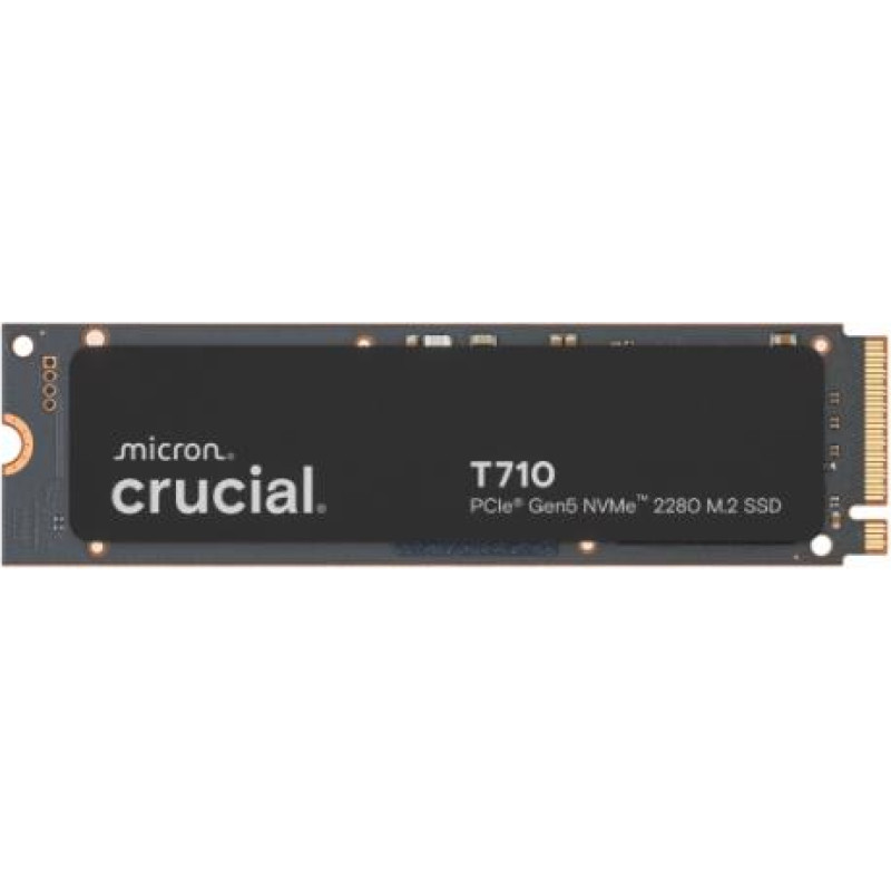 Crucial SSD|CRUCIAL|T710|4TB|M.2|PCIe Gen5|NVMe|Write speed 13800 MBytes/sec|Read speed 14500 MBytes/sec|TBW 2400 TB|CT4000T710SSD8