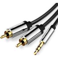 Vention CABLE AUDIO 3.5MM TO 2XRCA/2M BCFBH LINDY