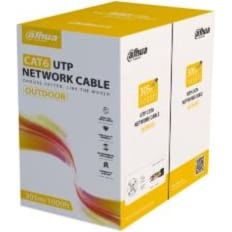 Dahua CABLE CAT6 UTP 305M BLACK/PFM920-6UN DAHUA