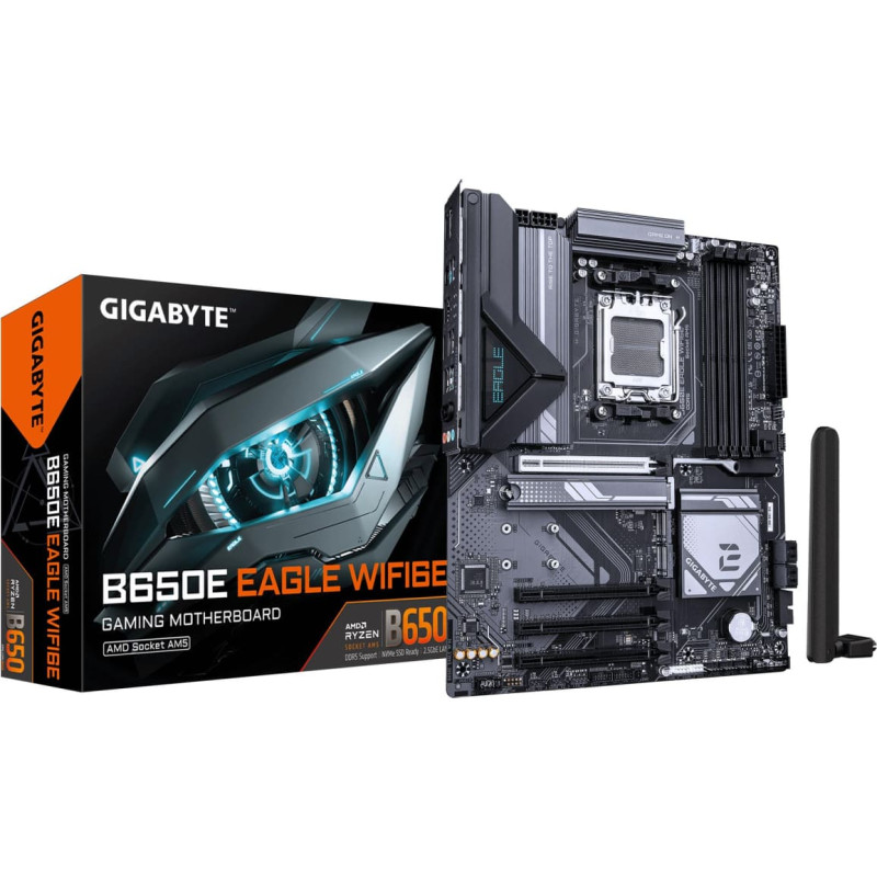 Gigabyte Mainboard|GIGABYTE|SAM5|ATX|Memory DDR5|Memory slots 4|B650EEAGLEWF6E1.0