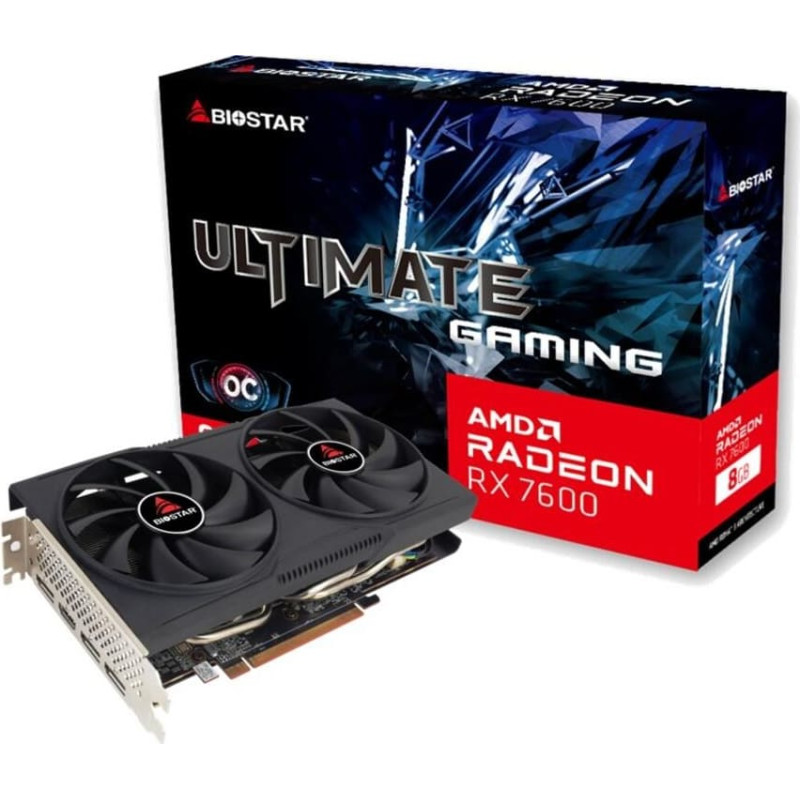 Biostar VGA PCIE16 RX7600 8GB GDDR6/VA76S6RM81 BIOSTAR