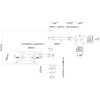 Neomounts MONITOR ACC SCREEN &DESK MOUNT/FPMA-D550NOTEBOOK NEOMOUNTS