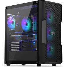 Endorfy Case|ENDORFY|Regnum 400 ARGB|MidiTower|Case product features Transparent panel|Not included|ATX|MicroATX|MiniITX|Colour Black|EY2A009