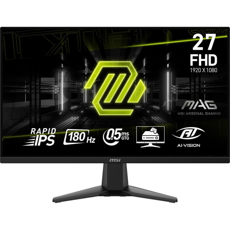 MSI LCD Monitor|MSI|MAG 275F|27"|Gaming|Tilt|Matte|Panel IPS|1920x1080|16:9|180Hz|0.5 ms|Colour Black|MAG275F