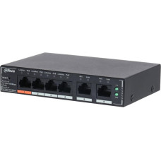 Dahua Switch|DAHUA|DH-SG4006P|Type L2|PoE ports 4|60 Watts|SG4006P