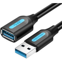 Vention CABLE USB3.0 MALE TO FEMALE/0.5M BLACK CBHBD VENTION