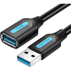 Vention CABLE USB3.0 MALE TO FEMALE/0.5M BLACK CBHBD VENTION