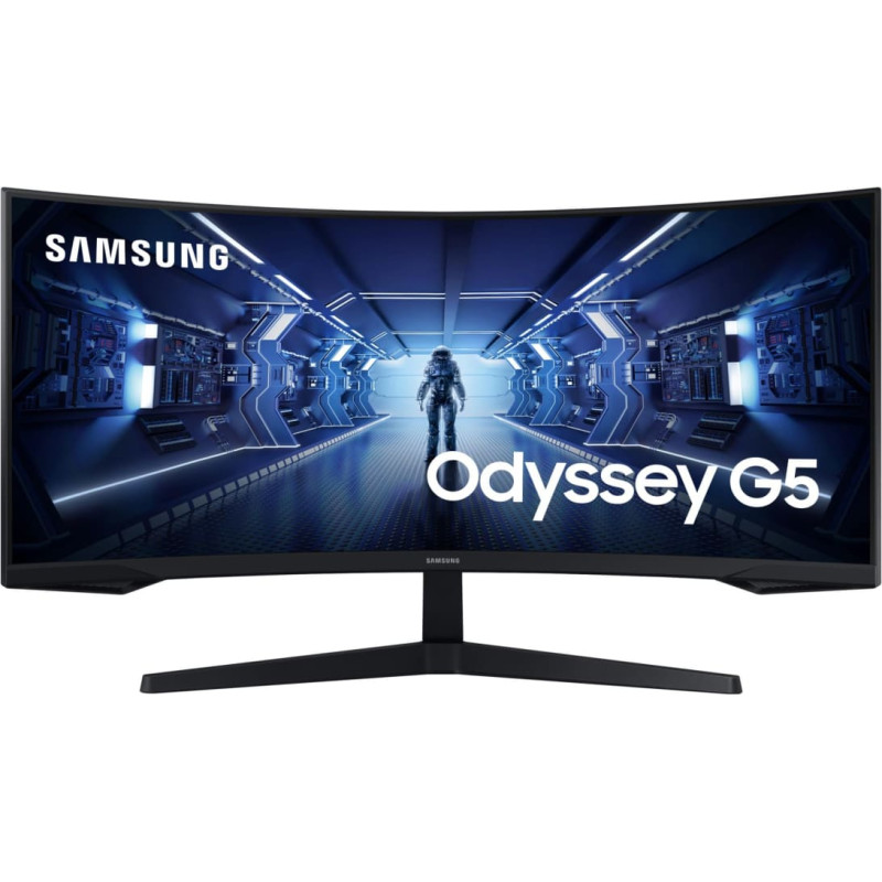 Samsung LCD Monitor|SAMSUNG|Odyssey G5|34"|Gaming/Curved/21 : 9|Panel VA|3440x1440|21:9|1 ms|Tilt|Colour Black|LC34G55TWWPXEN