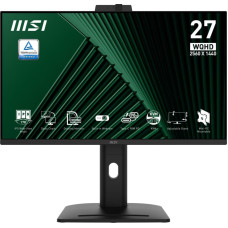 MSI LCD Monitor|MSI|PRO MP275QPDG|27"|Business|Swivel|Pivot|Height adjustable|Tilt|Matte|Panel IPS|2560x1440|16:9|100Hz|5 ms|Speakers|PROMP275QPDG