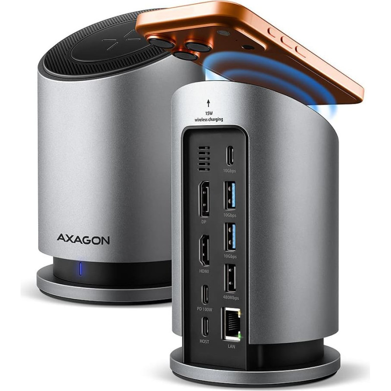 Axagon I/O HUB USB-C 9IN1 WRL/0.6M HMC-WL9 AXAGON