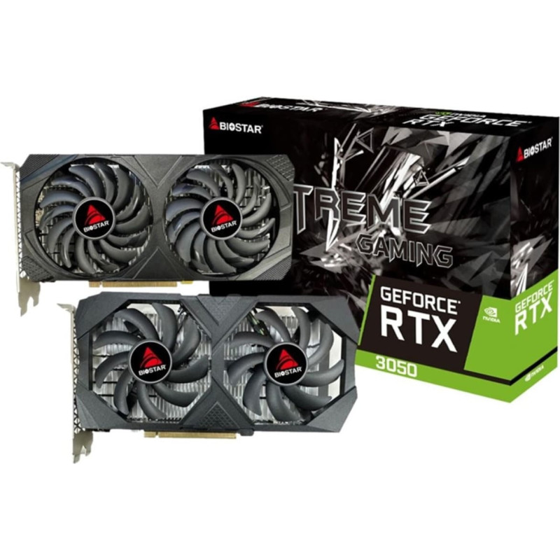 Biostar Graphics Card|BIOSTAR|NVIDIA|GeForce RTX 3050|1042 MHz|6 GB|GDDR6|96 bit|VN3516RF68