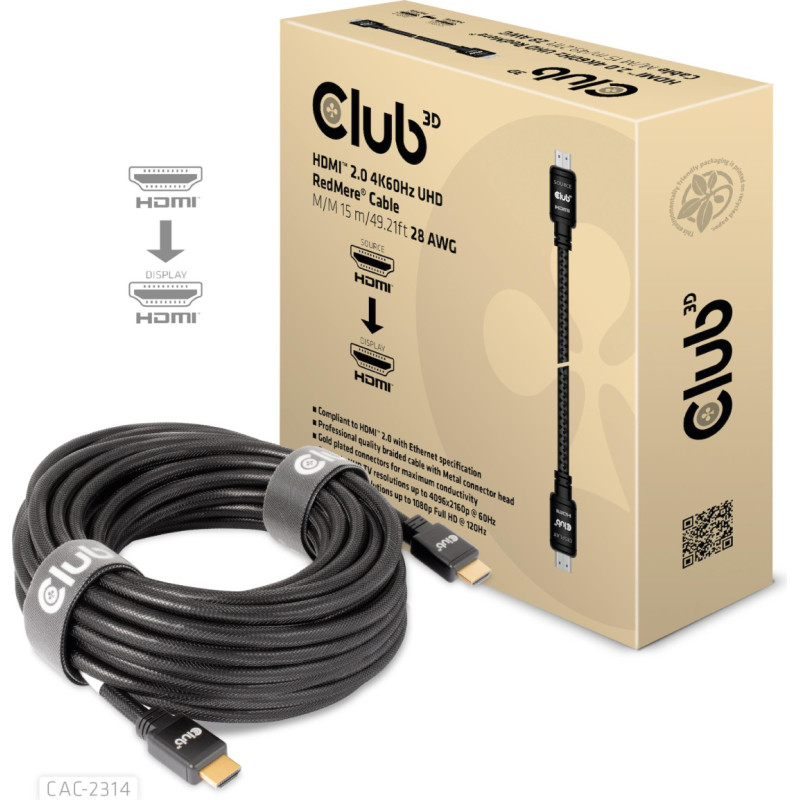Club3D CABLE HDMI 15M/M/M CAC-2314 CLUB3D