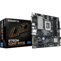 Gigabyte Mainboard|GIGABYTE|Intel B760 Express|LGA1700|Micro-ATX|Memory DDR5|Memory slots 4|2xPCI-Express 3.0 1x|1xPCI-Express 4.0 16x|2xM.2|1x15pin D-sub|1xHDMI|1xDisplayPort|2xUSB 2.0|3xUSB 3.2|1xUSB-C|1xPS/2|1xRJ45|3xAudio port|B760MD3HPWIFI61.0