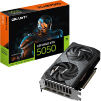 Gigabyte Graphics Card|GIGABYTE|NVIDIA GeForce RTX 5050|8 GB|GDDR6|128 bit|PCIE 5.0 16x|GPU 2587 MHz|Dual Slot Fansink|GV-N5050WF2OC-8GD1.0