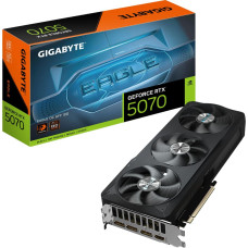 Gigabyte Graphics Card|GIGABYTE|NVIDIA GeForce RTX 5070|12 GB|GDDR7|192 bit|PCIE 5.0 16x|GPU 2587 MHz|Triple slot Fansink|1xHDMI|3xDisplayPort|GV-N5070EAGLEOC-12GD