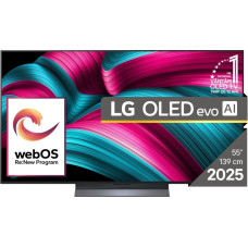 LG TV Set|LG|55"|OLED/4K/Smart|3840x2160|Wireless LAN|Bluetooth|webOS|Black|OLED55C51LA