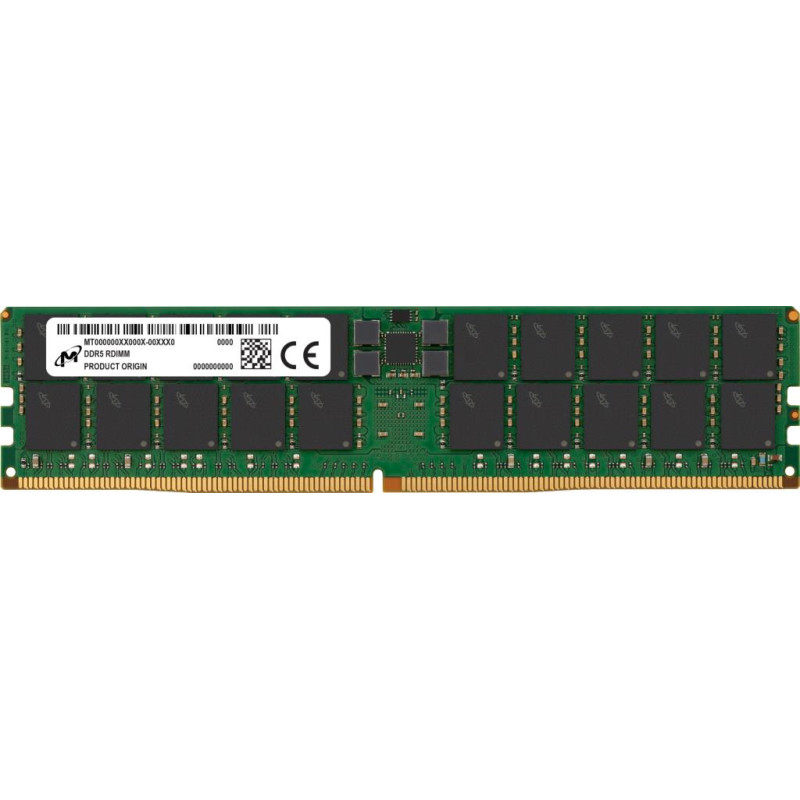 Micron Server Memory Module|MICRON|DDR5|128GB|RDIMM|5600 MHz|CL 46|1.1 V|MTC40F2047S1RC56BR