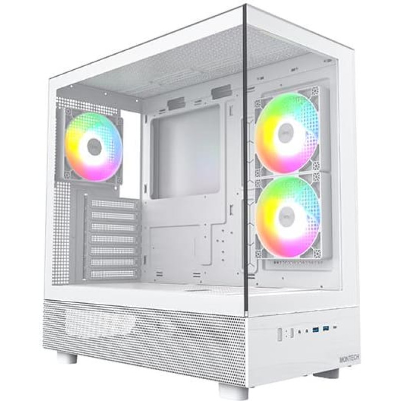 Montech Case|MONTECH|XR|MidiTower|Not included|ATX|MicroATX|MiniITX|Colour White|XR(W)