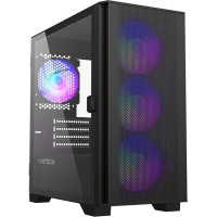 Montech Case|MONTECH|AIR 100 ARGB|MidiTower|Case product features Transparent panel|Not included|MicroATX|MiniITX|Colour Black|AIR100ARGB(B)