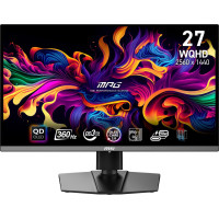 MSI Monitor|MSI|MPG 271QRX QD-OLED|26.5"|Gaming|Panel QD-OLED|2560x1440|16:9|360Hz|Matte|0.03 ms|Swivel|Pivot|Height adjustable|Tilt|Colour Black|MPG271QRXQD-OLED
